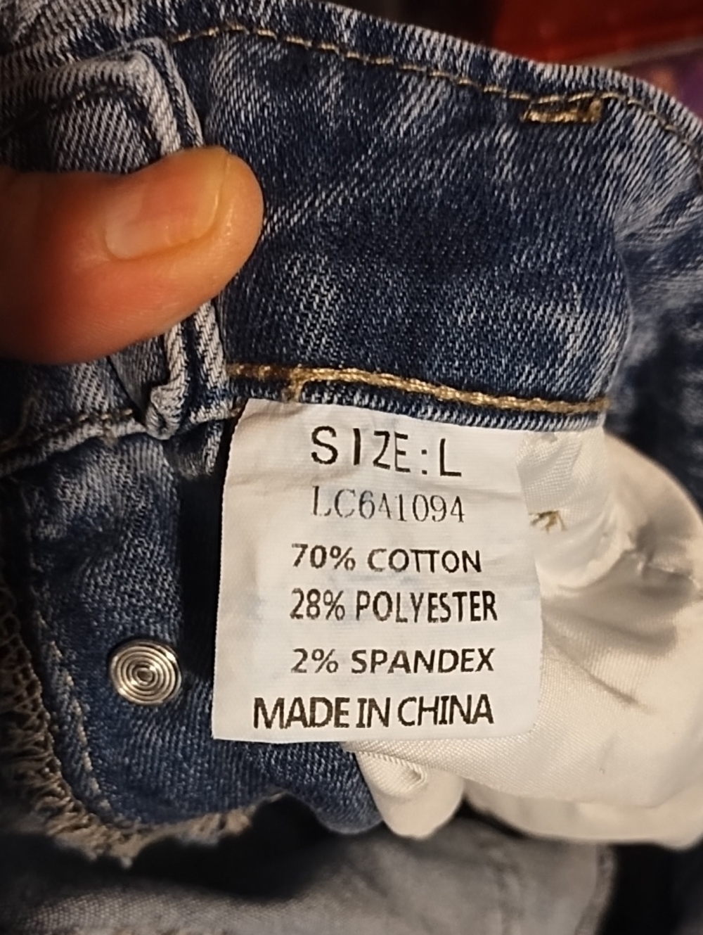 Women’s Blue Denim Distressed Overalls VGC Tattered Size Large. - Picture 10 of 10